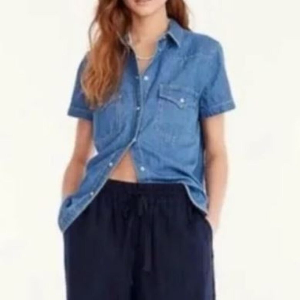 J Crew linen drawstring pants